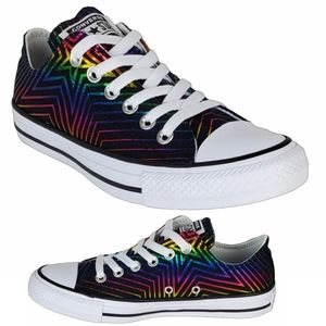 NWT Converse Chuck Taylor All Star Ox All Of the Stars Womens Shoes Black